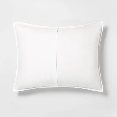 Microstripe Pillow Sham Cream/Gray - Hearth & Hand™ With Magnolia 2 Microstripe Pillow Sham Cream/Gray - Hearth & Hand™ With Magnolia - Image 2