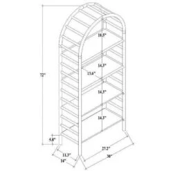 72" Holladay Curved Wooden Bookcase - Threshold™ Designed With Studio McGee -Default Template 1 GUEST 02d306c2 b728 424b 85ec e8a3f4144d26