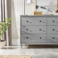 Stiva Classic Mid-Century Modern Horizontal 6 Drawer Dresser - Saracina Home -Default Template 1 GUEST 03a1f54e 4537 4cfe 8b24 c78de9815ace