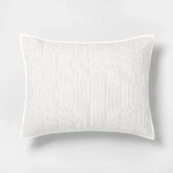 Microstripe Pillow Sham Cream/Gray - Hearth & Hand™ With Magnolia 6 Microstripe Pillow Sham Cream/Gray - Hearth & Hand™ With Magnolia -Default Template 1 GUEST 0411dbda 7209 43ed bfdf 242b502448e9
