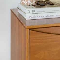 Mid-Century Modern Contoured 5 Drawer Chest Of Drawers - Saracina Home -Default Template 1 GUEST 044b0b81 ee01 4339 bfb9 92eaa6c20deb