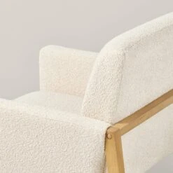 Boucle Upholstered Accent Arm Chair - Cream - Hearth & Hand™ With Magnolia -Default Template 1 GUEST 048e0445 498d 4ee6 88fb 43fc40b20dd3