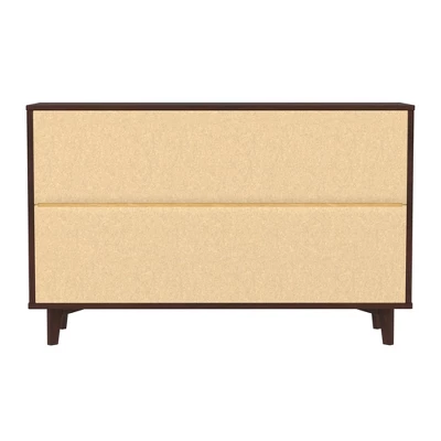 Mid-Century Modern Groove Wood 6 Drawer Dresser - Saracina Home 9 Mid-Century Modern Groove Wood 6 Drawer Dresser - Saracina Home - Image 9