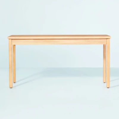 Grooved Wood Writing Desk - Hearth & Hand™ With Magnolia 2 Grooved Wood Writing Desk - Hearth & Hand™ With Magnolia - Image 2