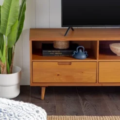 Cara 3 Drawer Mid-Century Modern 3 Drawer TV Stand For TVs Up To 80" - Saracina Home 22 Cara 3 Drawer Mid-Century Modern 3 Drawer TV Stand For TVs Up To 80" - Saracina Home -Default Template 1 GUEST 0824ed10 634d 442e 93d1 6435deb8cb30