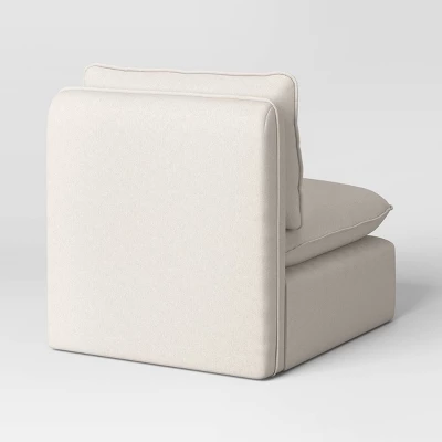 Haven French Seam Modular Sectional Sofa Cream (Chair Piece) - Threshold™ 3 Haven French Seam Modular Sectional Sofa Cream (Chair Piece) - Threshold™ - Image 3