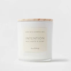 Wood Lidded Glass Wellness Intention Candle - Threshold™ -Default Template 1 GUEST 0999c516 ae7a 45de 97e2 6ac895015e1c