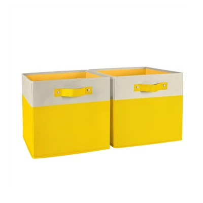 2pc Kids' 10.5" Two-Toned Folding Storage Bin Set - RiverRidge Home 16 2pc Kids' 10.5" Two-Toned Folding Storage Bin Set - RiverRidge Home - Image 16