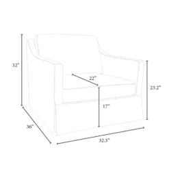 Vivian Park Upholstered Swivel Chair Cream - Threshold™ Designed With Studio McGee 11 Vivian Park Upholstered Swivel Chair Cream - Threshold™ Designed With Studio McGee -Decor Home GUEST 0f6cc5a6 f1ac 4b5a a69b 5faae524745a