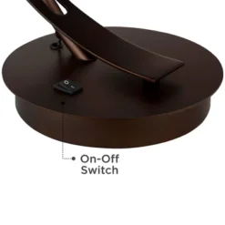 Possini Euro Design Modern Desk Lamps Set Of 2 With USB Port 22 1/2" High Bronze LED Clear Seeded Glass Shade For Bedroom Office 11 Possini Euro Design Modern Desk Lamps Set Of 2 With USB Port 22 1/2" High Bronze LED Clear Seeded Glass Shade For Bedroom Office -Decor Home GUEST 0ff4c6b4 a5f4 47c0 94cc 5397bebfb4f5