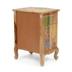 Ailey Handcrafted Boho Mango Wood 3 Drawer Nightstand Natural - Christopher Knight Home -Default Template 1 GUEST 110cf7e6 7613 401d 89e3 e97fb2933bed
