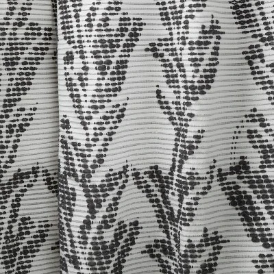 1pc 50"x84" Light Filtering Limu-Limu Leaf Jacquard Curtain Panel Gray - Opalhouse™ Designed With Jungalow™ 3 1pc 50"x84" Light Filtering Limu-Limu Leaf Jacquard Curtain Panel Gray - Opalhouse™ Designed With Jungalow™ - Image 3