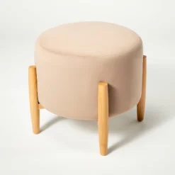 Elroy Round Velvet Ottoman With Wooden Legs - Threshold™ Designed With Studio McGee 10 Elroy Round Velvet Ottoman With Wooden Legs - Threshold™ Designed With Studio McGee -Default Template 1 GUEST 13e14aa9 b8ef 4504 a404 2a753759c130