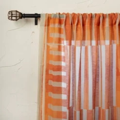 1pc Sheer Ophelia Printed Burnout Window Curtain Panel Orange - Opalhouse™ Designed With Jungalow™ -Default Template 1 GUEST 154e0bfa b339 41f9 9f40 0461976c9081