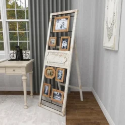 Wood 6 Slot Wall Photo Frame With Floor Stand Brown - Olivia & May -Default Template 1 GUEST 170be2e5 f24e 4b4e 93bc b06d1bf6ee02