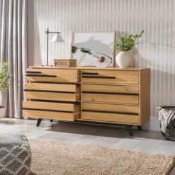 Modern 6 Drawer Double Dresser With Long Handles - Saracina Home 23 Modern 6 Drawer Double Dresser With Long Handles - Saracina Home -Default Template 1 GUEST 18b33b53 0bdf 442a bb37 dacdbb32549b