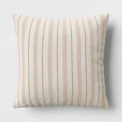 Cotton Flax Woven Striped Square Throw Pillow - Threshold™ -Default Template 1 GUEST 198ca62a 31c1 4b5d b1dc 9f59aefb0017