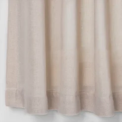 2pk 42"x36" Light Filtering Bonaire Curtain Tiers Beige - Threshold™ 5 2pk 42"x36" Light Filtering Bonaire Curtain Tiers Beige - Threshold™ -Decor Home GUEST 1ceb97a3 eae5 4878 bb8e 89af20ef715b