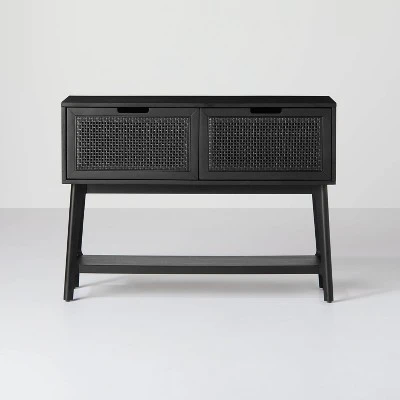 Wood & Cane Console Table With Pull-Down Drawers - Hearth & Hand™ With Magnolia 9 Wood & Cane Console Table With Pull-Down Drawers - Hearth & Hand™ With Magnolia - Image 9