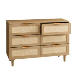 43.31" 6-Drawer Rattan Dresser For Living Room And Bedroom - ModernLuxe -Default Template 1 GUEST 209cebfb e5e8 43b1 a04f a4486b5e1ac7