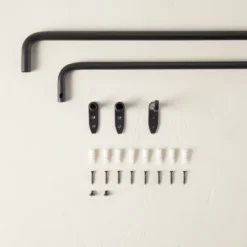 French Return Curtain Rod Matte Black - Hearth & Hand™ With Magnolia -Decor Home GUEST 222d72d9 a14d 44cc 9a47 af5b627255f7