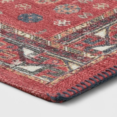 Vintage Persian Medallion Kitchen Rug Red - Threshold™ 2 Vintage Persian Medallion Kitchen Rug Red - Threshold™ - Image 2