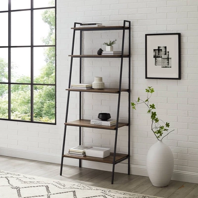 72" Open Storage Ladder Bookshelf - Saracina Home 1 72" Open Storage Ladder Bookshelf - Saracina Home