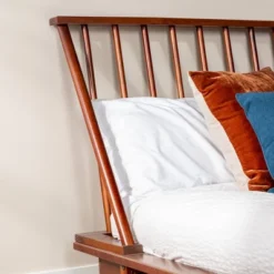 Boho Solid Wood Spindle Platform Bed - Saracina Home -Decor Home GUEST 25c48dee c55c 4d11 acb3 98c5359f0380