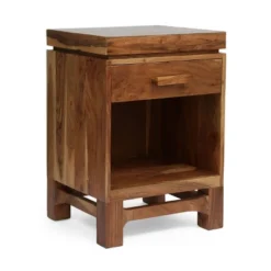 Wadley Boho Handcrafted Acacia Wood Nightstand Natural - Christopher Knight Home -Default Template 1 GUEST 28b56f82 cbcb 44b1 b7e4 66ae5c17cd0a
