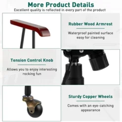 Costway Velvet Home Office Chair Swivel Adjustable Task Chair W/ Wooden Armrest -Default Template 1 GUEST 295110a1 e91b 43ce 9389 c004659f2d4f