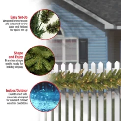 National Tree Company Pre-Lit 'Feel Real' Artificial Christmas Garland, Green, Frasier Grande, White Lights, Plug In, Christmas Collection, 9 Feet 5 National Tree Company Pre-Lit 'Feel Real' Artificial Christmas Garland, Green, Frasier Grande, White Lights, Plug In, Christmas Collection, 9 Feet -Default Template 1 GUEST 2b05e4e5 8bde 4913 9ee3 e841a1681486