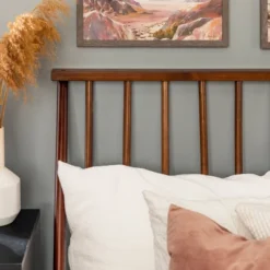 Boho Solid Wood Spindle Platform Bed - Saracina Home -Decor Home GUEST 2e030a6f 4f27 4e38 93bf c028f836cd37