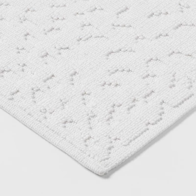 20"x32" Snow Leopard Bath Mat White - Threshold™ 2 20"x32" Snow Leopard Bath Mat White - Threshold™ - Image 2