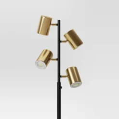 Dean Spotlight Floor Lamp Black/Brass (Includes LED Light Bulb) - Threshold™ -Default Template 1 GUEST 2f16513e 21a0 40c4 b946 c34743de6af1