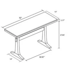 Pedestal Wood Console Table - Natural - Hearth & Hand™ With Magnolia -Default Template 1 GUEST 31a54363 58b5 41eb a744 699d14d31368