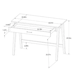 Paulo Wood Writing Desk With Drawer - Threshold™ -Default Template 1 GUEST 3523b949 cdf7 44af ba99 a848cef26b34