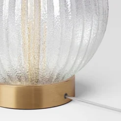 Small Ribbed Glass Lamp Base Clear - Threshold™ -Default Template 1 GUEST 3afd392d 594c 4005 9b08 cc2e50aa3c8c