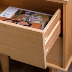 Mid-Century Modern Wood Nightstand - Saracina Home -Default Template 1 GUEST 3ea28490 7685 4c60 a1be 889c69b2af02