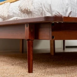 Boho Solid Wood Spindle Platform Bed - Saracina Home -Decor Home GUEST 3eed612c 8a92 4ef4 835b fe0d274d907d