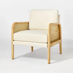 Cane Accent Chair Cream - Threshold™ Designed With Studio McGee -Decor Home GUEST 425dab13 ab47 4f03 adfa 872e0793bca3