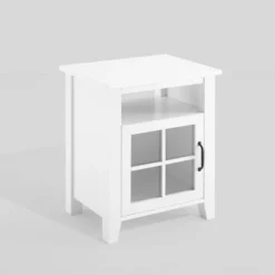 Transitional Classic Windowpane Storage Side Table - Saracina Home -Default Template 1 GUEST 4469cf83 cd93 4faf 9e56 10d6ff377ccb