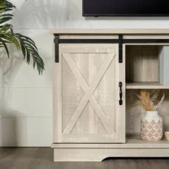 Modern Transitional Sliding Barndoor TV Stand For TVs Up To 65"- Saracina Home 23 Modern Transitional Sliding Barndoor TV Stand For TVs Up To 65"- Saracina Home -Default Template 1 GUEST 45b08206 71d0 4c78 8e78 8a18f861410c