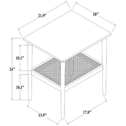 Wood & Cane Square Accent Side Table - Hearth & Hand™ With Magnolia 16 Wood & Cane Square Accent Side Table - Hearth & Hand™ With Magnolia -Default Template 1 GUEST 46b28839 eb42 4b32 a0f7 6d40fd6b5238