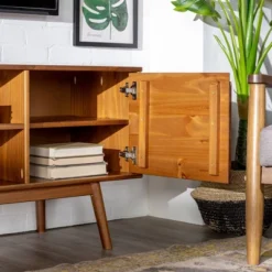 Solid Wood Mid-Century Modern TV Stand For TVs Up To 65" - Saracina Home 21 Solid Wood Mid-Century Modern TV Stand For TVs Up To 65" - Saracina Home -Default Template 1 GUEST 4814f0a0 557a 4091 bf29 8479abd8c5d7