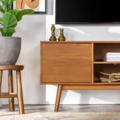Solid Wood Mid-Century Modern TV Stand For TVs Up To 65" - Saracina Home 19 Solid Wood Mid-Century Modern TV Stand For TVs Up To 65" - Saracina Home -Default Template 1 GUEST 4afdac7b ce07 40a9 92de c6ef5784b45e