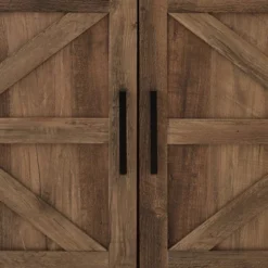 Atticus Modern Farmhouse 2 Door Corner TV Stand For TVs Up To 55" Rustic Oak - Saracina Home -Default Template 1 GUEST 4c8dcf3c ad69 425f 9117 f6aaa0b7bb81