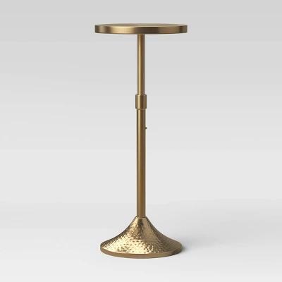 Lasker Patina Brass Drink Table Brass - Threshold™ 3 Lasker Patina Brass Drink Table Brass - Threshold™ - Image 3