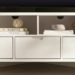 Cara Mid-Century Modern 3 Drawer Corner TV Stand For TVs Up To 58" - Saracina Home -Default Template 1 GUEST 4fd87e73 4820 481c 992e dd4b9bda1b48