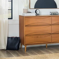 Mid-Century Modern Contoured 6 Drawer Dresser - Saracina Home -Default Template 1 GUEST 502a0f6b a828 4a2b ae1f 4f7873dba996