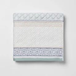 Pattern Filled Stripe Towel Blue - Threshold 9 Pattern Filled Stripe Towel Blue - Threshold -Decor Home GUEST 50f19a60 e619 4f20 adcc 10d255eeb751